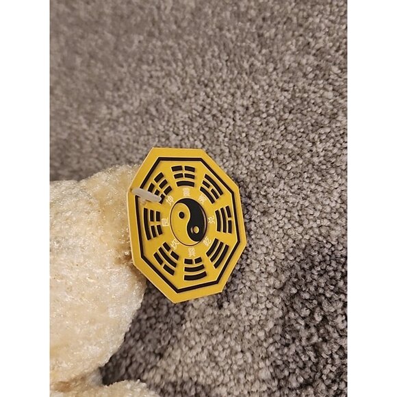 VINTAGE 9" FENG SHUI WHITE PLUSH BEAR W/ TAGS - Picture 3 of 8